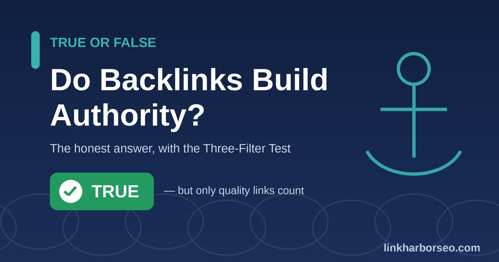 true or false do backlinks build authority