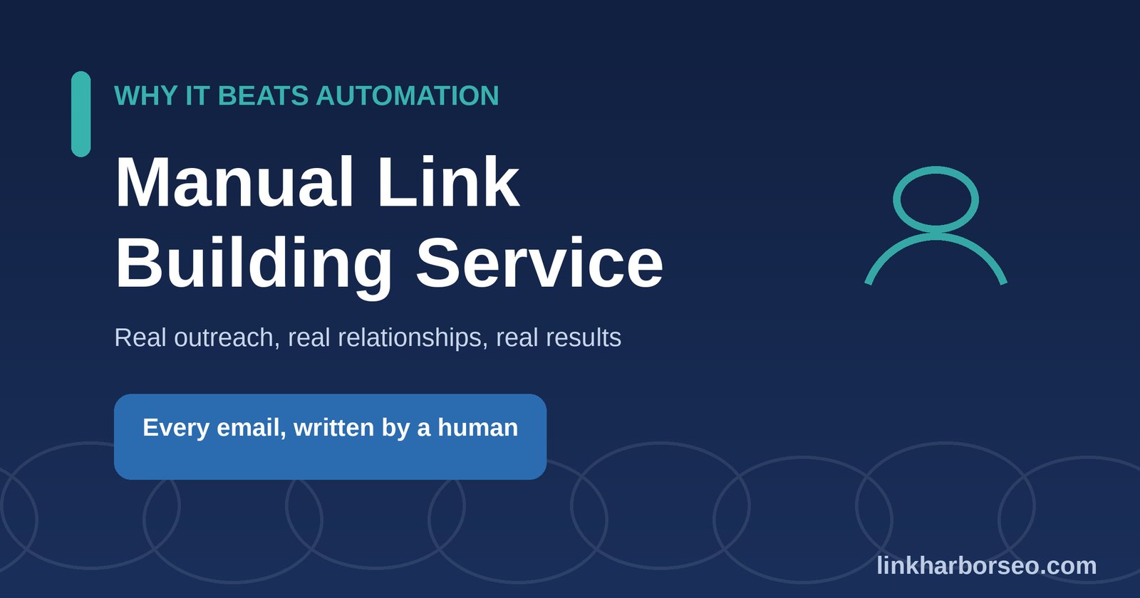 manual link building service every email written by a human